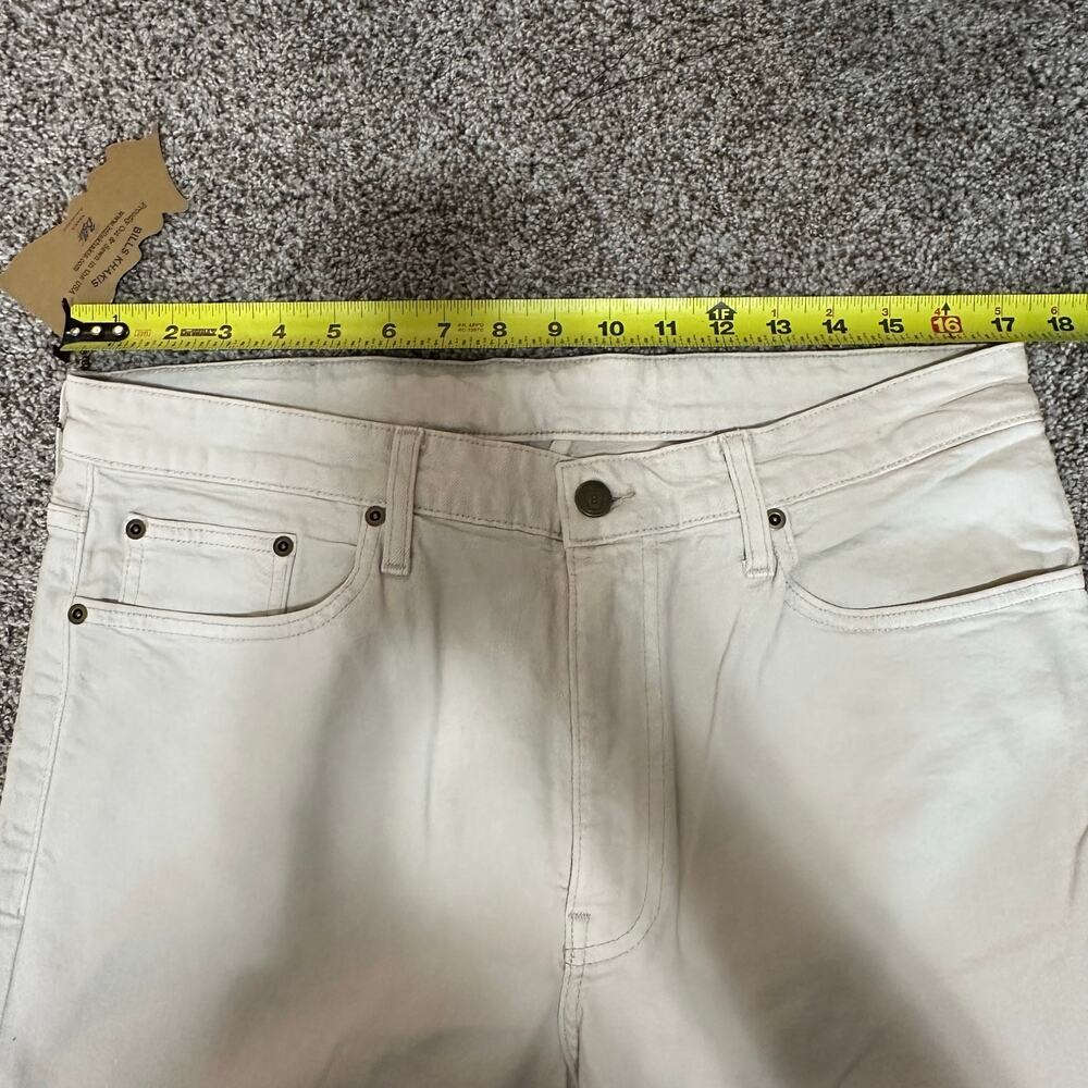 BILLS KHAKIS Men's 5-Pkt Classic Fit Bullard Twill Size 34 In Bone - Picture 6 of 11